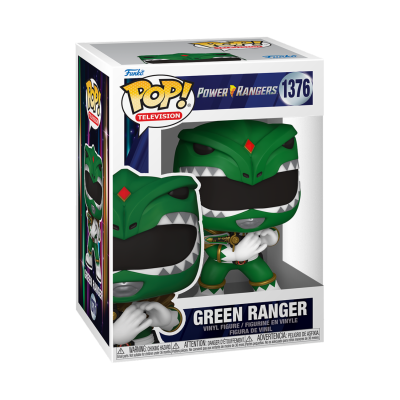 Funko Pop! Green Ranger Power Rangers nº1376 em embalagem