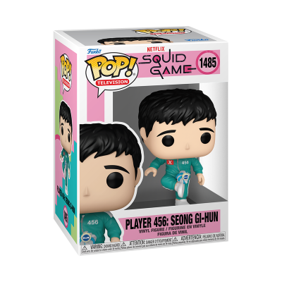 Figurine Funko Pop Player 456 Seong Gi-Hun Squid Game na caixa