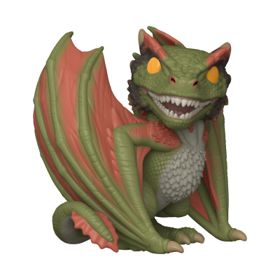 Figura colecionável Funko Pop de dragão verde com asas coral