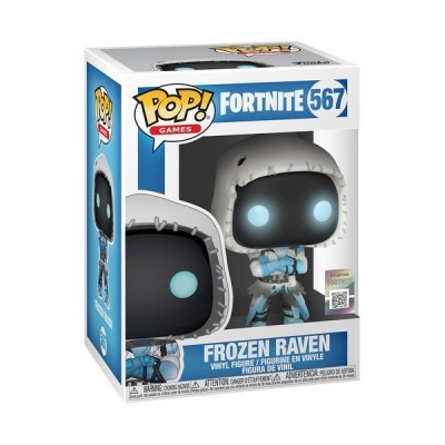 Figura de vinil Frozen Raven do jogo Fortnite em caixa