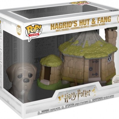 Figura POP! Town 08 Hagrid's Hut & Fang da série Harry Potter em caixa