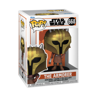 Figura Funko Pop! The Armorer Star Wars 668 em caixa