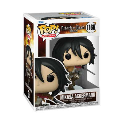 Boneco Funko POP! Mikasa Ackermann Attack on Titan em caixa