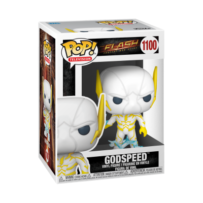 Figura Funko Pop! Godspeed da série The Flash na caixa
