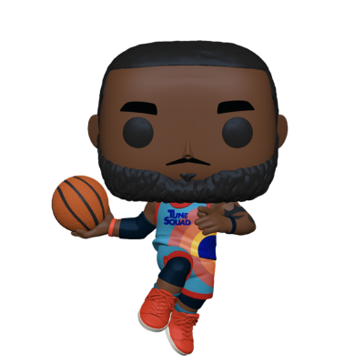 Figura Funko Pop de LeBron James com uniforme Tune Squad e bola de basquetebol