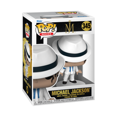 Figura Michael Jackson Pop! Rocks de vinil na caixa