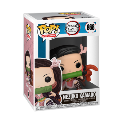 Figura Funko Pop Nezuko Kamado da série Demon Slayer em caixa