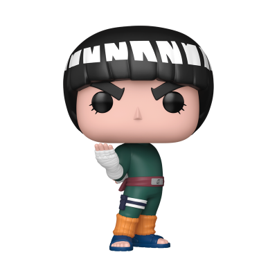 Figurina Funko Pop personagem vestindo roupa verde, detalhes laranja e azul e faixa na cintura