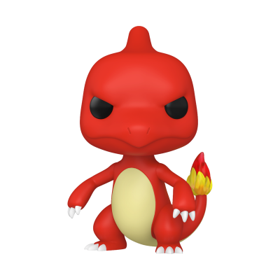Figura colecionável de Charmeleon em vermelho com cauda flamejante