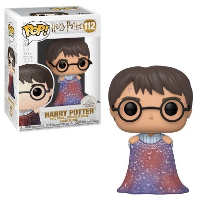 Figura Funko Pop Harry Potter 112 com cobertor roxo estrelado