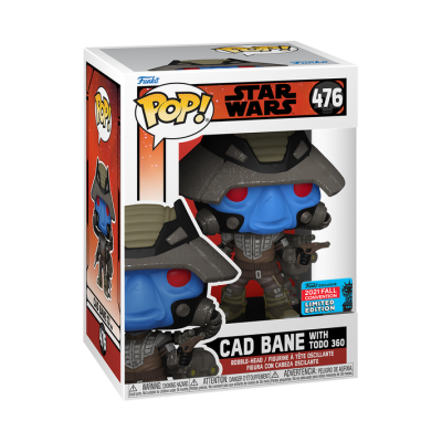 Figura Funko Pop! Cad Bane de Star Wars número 476 na embalagem com edição limitada 2021