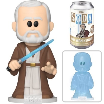 Figura Funko Soda de Obi Wan Kenobi e lata correspondente