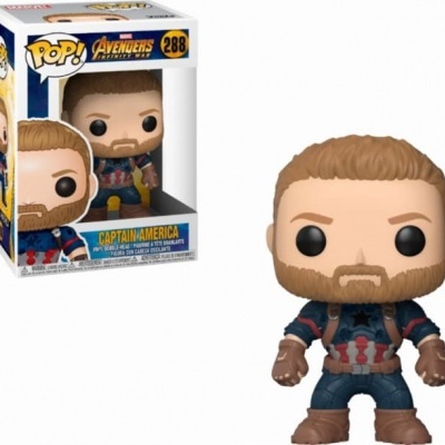 Figura Funko Pop do Capitão América Avengers Infinity War vinil número 288.