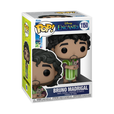 Figura de vinil Funko Pop! Bruno Madrigal da Disney Encanto na caixa.