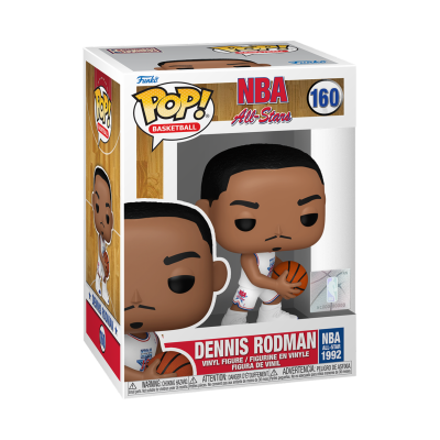 Figura Funko Pop! Basketball Dennis Rodman NBA All-Stars 1992 na caixa