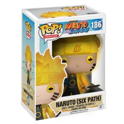 Funko Pop! Naruto Shippuden - Naruto (Six Path) numa caixa de vinil