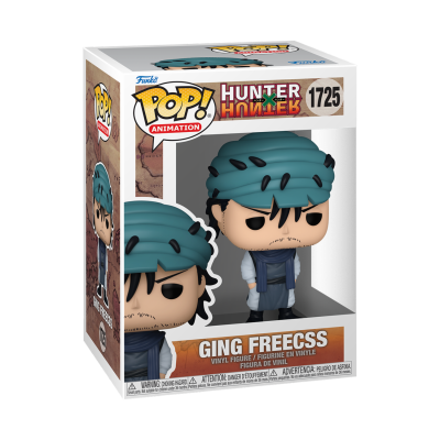 Figura de vinil Ging Freecss Hunter x Hunter na embalagem