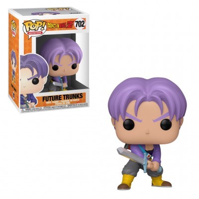 Funko Pop! Future Trunks de Dragon Ball Z com cabelo lilás e espada