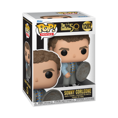 Figura colecionável POP! Movies de Sonny Corleone em vinil na caixa