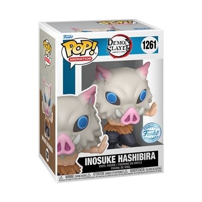 Figura Funko Pop! Inosuke Hashibira Demon Slayer vinil na caixa
