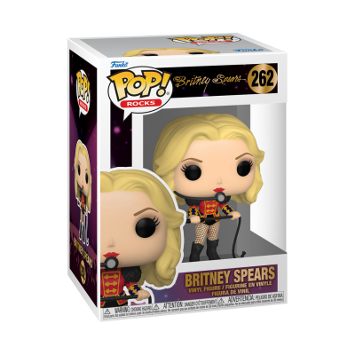 Boneca Funko Pop! Rocks Britney Spears número 262 dentro da caixa