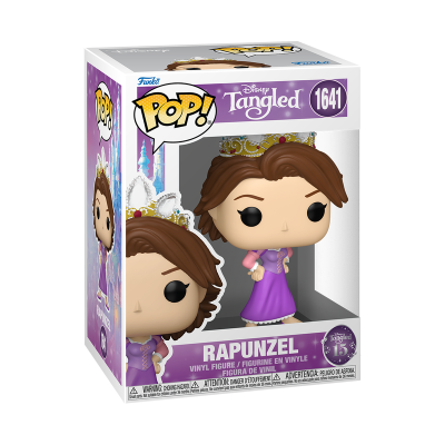 Figura Pop! de vinil da Rapunzel da Disney Tangled em caixa com janela transparente.