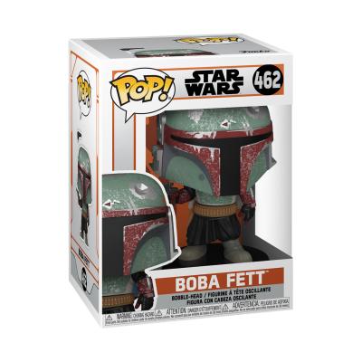 Figura Pop! Star Wars Boba Fett número 462 em caixa
