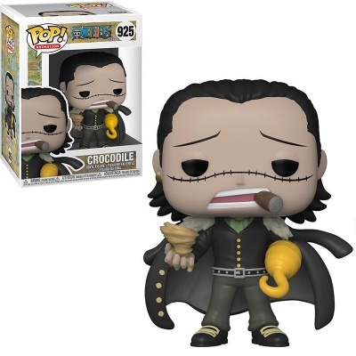 Figura Funko Pop! Crocodile da série One Piece com charuto e gancho amarelo
