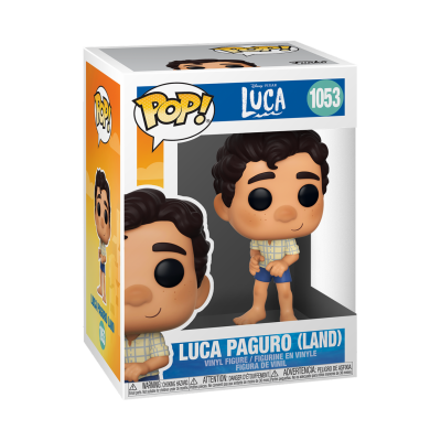 Boneco Funko Pop! de Luca Paguro (Land) na caixa