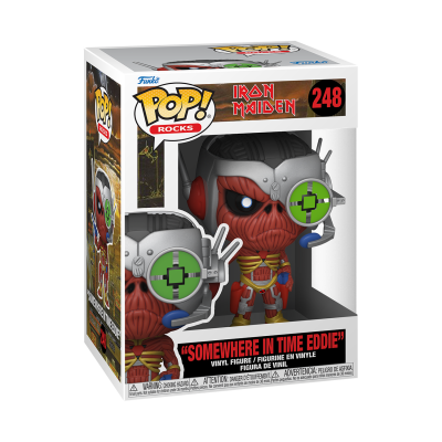 Funko Pop Rocks de vinil Iron Maiden 'Somewhere in Time Eddie' na caixa número 248