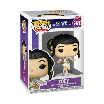 Figura vinil POP! Animation Zoey K-Pop Demon Hunters Netflix na caixa