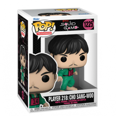 Boneco Funko Pop! Cho Sang-Woo da série Squid Game na embalagem original