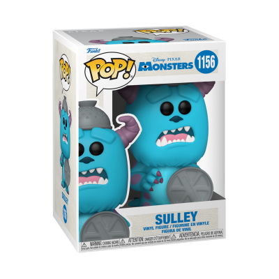 Figura de vinil Funko Pop! Sulley do filme Monsters na caixa