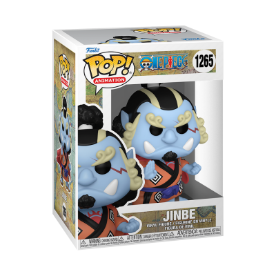 Figura Funko Pop! Jinbe da série One Piece na caixa