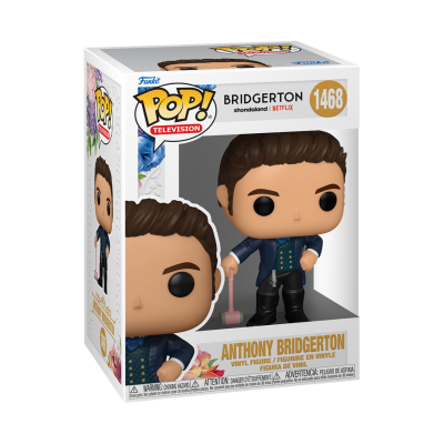 Figura Funko Pop! Anthony Bridgerton da série Bridgerton da Netflix na embalagem
