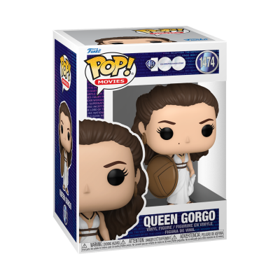 Figura Funko Pop! Queen Gorgo na caixa Pop! Movies número 1474 com janela transparente