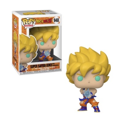 Figura Funko Pop de vinil do Super Saiyan Goku com caixa