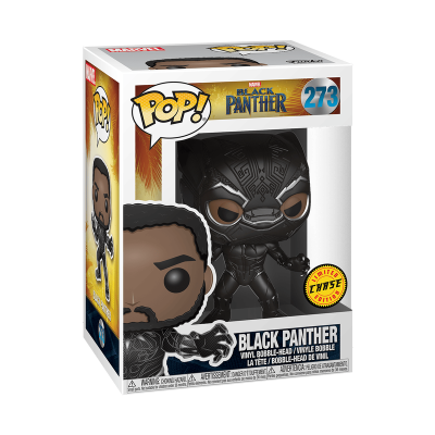 Figura POP! de vinil Black Panther na caixa