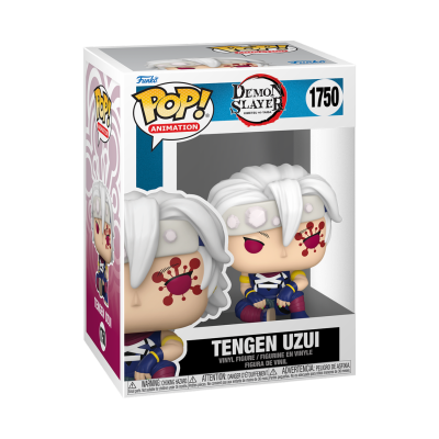 Funko Pop Tengen Uzui Demon Slayer vinil número 1750 na caixa