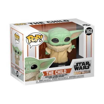 Boneco Funko Pop! The Child Star Wars Mandalorian número 368 na embalagem