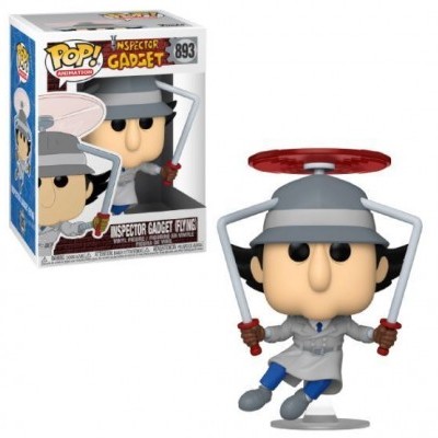 Figura POP! Inspector Gadget Flying com helicóptero e caixa
