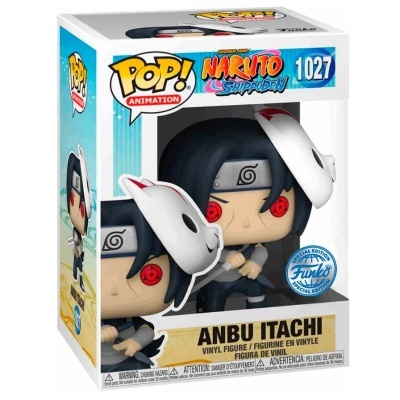 Funko Pop! Anbu Itachi Naruto Shippuden em caixa de embalagem.