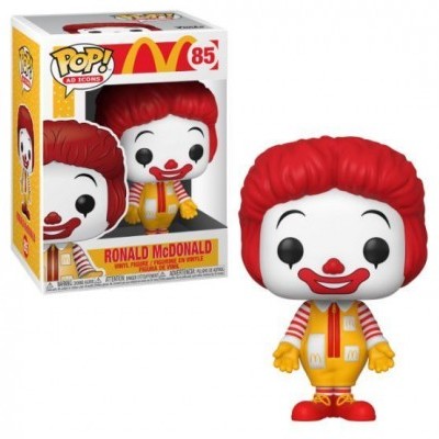 Boneco Funko Pop de Ronald McDonald em embalagem