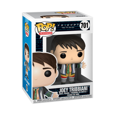 Figura de vinil Pop Joey Tribbiani Friends na caixa