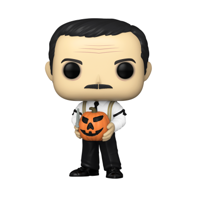 Funko Pop personagem masculino com abóbora de Halloween