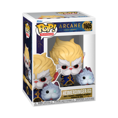 Figura Funko Pop! Heimerdinger com Poro na caixa
