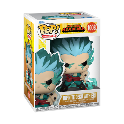 Figura Funko Pop Infinite Deku com Eri na embalagem