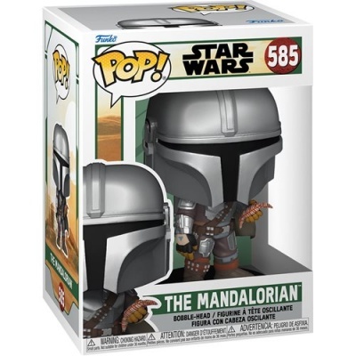 Figura Funko Pop! The Mandalorian Star Wars na caixa