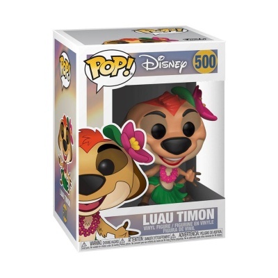 Funko Pop Disney Timão número 500 com roupa tropical em caixa de vinil