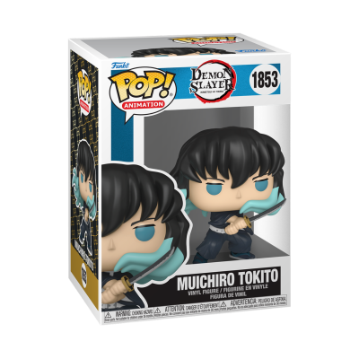 Figura de vinil Muichiro Tokito da série Demon Slayer na caixa Funko Pop!